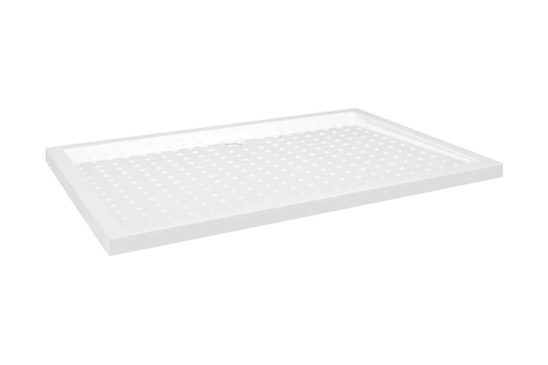Suihkualusta valkoinen 80x120x4 cm ABS - Talo & remontointi - Keittiö & kylpyhuone - Kylpyhuone - Kylpyhuonetarvikkeet - Muuta