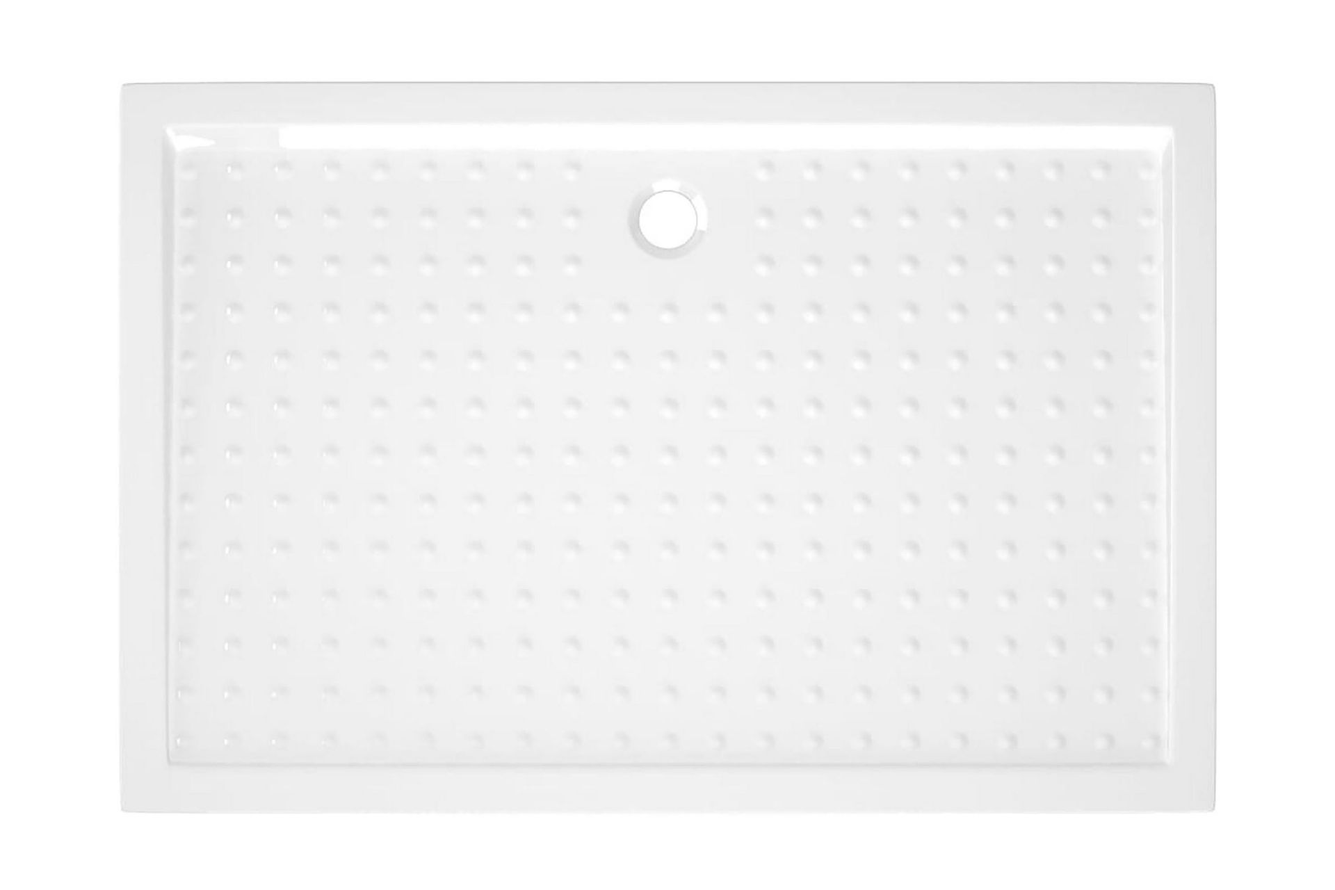 Suihkualusta valkoinen 80x120x4 cm ABS - Talo & remontointi - Keittiö & kylpyhuone - Kylpyhuone - Kylpyhuonetarvikkeet - Muuta