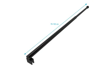 Suihkutanko 70 cm - Musta - Talo & remontointi - Keittiö & kylpyhuone - Kylpyhuone - Kylpyhuonetarvikkeet - Muuta