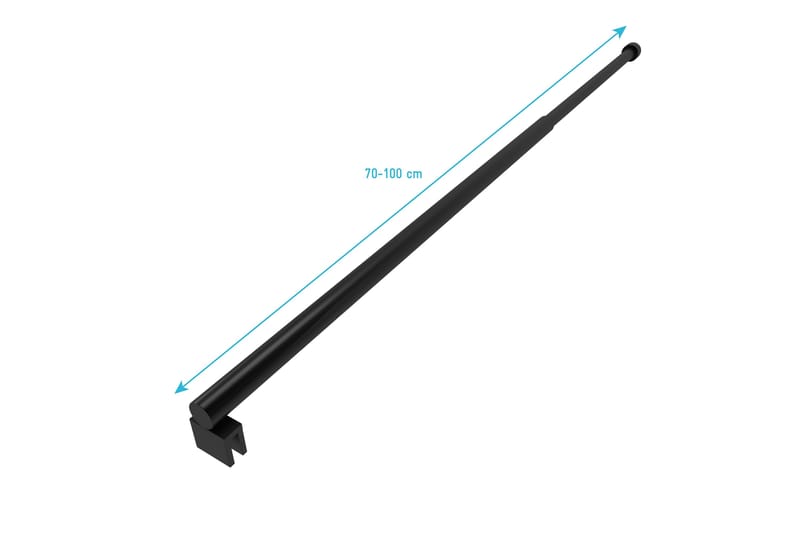 Suihkutanko 70 cm - Musta - Talo & remontointi - Keittiö & kylpyhuone - Kylpyhuone - Kylpyhuonetarvikkeet - Muuta