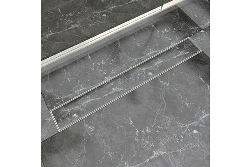 Lineaarinen suihkukaivo 2 kpl 830x140mm ruostumaton teräs - Talo & remontointi - Keittiö & kylpyhuone - Kylpyhuone - Kylpyhuonetarvikkeet - Poistoletkut & lattiakaivot