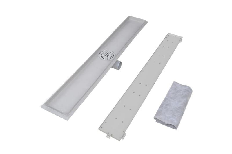 Lineaarinen suihkukaivo 2 kpl 930x140mm ruostumaton teräs - Talo & remontointi - Keittiö & kylpyhuone - Kylpyhuone - Kylpyhuonetarvikkeet - Poistoletkut & lattiakaivot