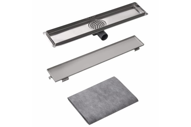Lineaarinen Suihkukaivo 630x140mm Ruostumaton Teräs - Talo & remontointi - Keittiö & kylpyhuone - Kylpyhuone - Kylpyhuonetarvikkeet - Poistoletkut & lattiakaivot