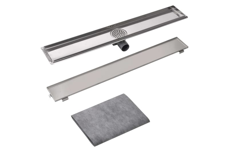 Lineaarinen Suihkukaivo 830x140mm Ruostumaton Teräs - Talo & remontointi - Keittiö & kylpyhuone - Kylpyhuone - Kylpyhuonetarvikkeet - Poistoletkut & lattiakaivot