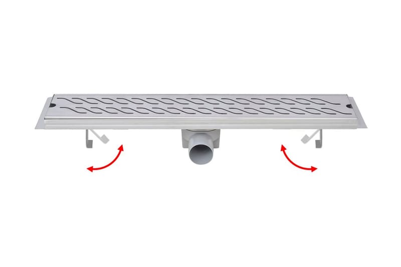 Lineaarinen suihkukaivo Aalto 630x140mm Ruostumaton teräs - Talo & remontointi - Keittiö & kylpyhuone - Kylpyhuone - Kylpyhuonetarvikkeet - Poistoletkut & lattiakaivot