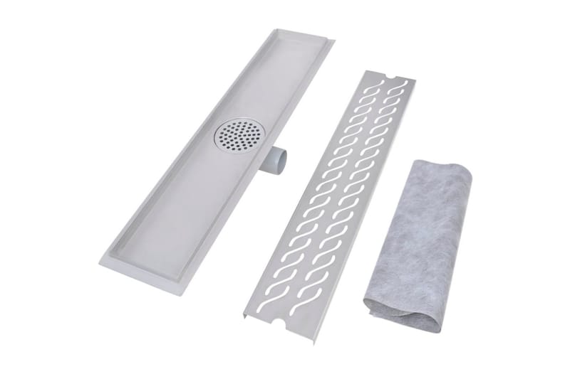 Lineaarinen suihkukaivo Aalto 630x140mm Ruostumaton teräs - Talo & remontointi - Keittiö & kylpyhuone - Kylpyhuone - Kylpyhuonetarvikkeet - Poistoletkut & lattiakaivot