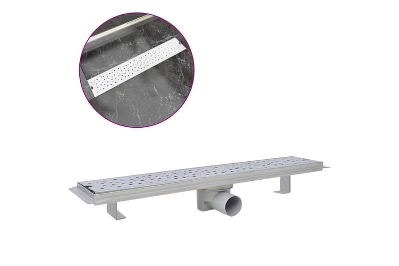 Lineaarinen suihkukaivo Kupla 630x140mm Ruostumaton teräs - Talo & remontointi - Keittiö & kylpyhuone - Kylpyhuone - Kylpyhuonetarvikkeet - Poistoletkut & lattiakaivot