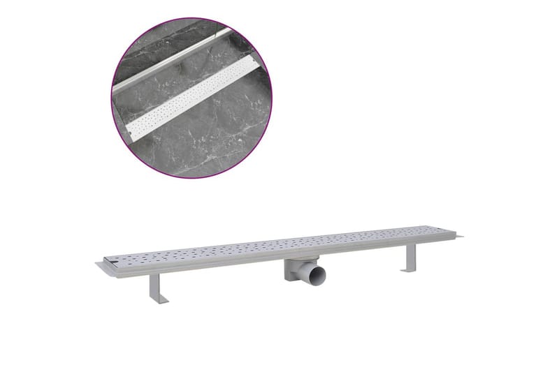 Lineaarinen suihkukaivo Kupla 930x140mm Ruostumaton teräs - Talo & remontointi - Keittiö & kylpyhuone - Kylpyhuone - Kylpyhuonetarvikkeet - Poistoletkut & lattiakaivot