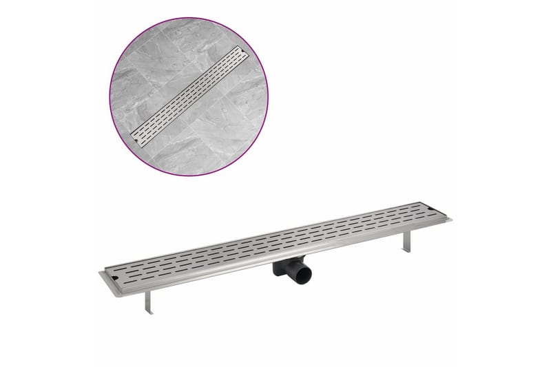Lineaarinen suihkukaivo Linja 930x140mm Ruostumaton teräs - Talo & remontointi - Keittiö & kylpyhuone - Kylpyhuone - Kylpyhuonetarvikkeet - Poistoletkut & lattiakaivot