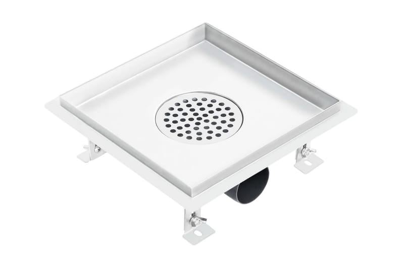 Suihkukaivo 20x20 cm ruostumaton teräs - Talo & remontointi - Keittiö & kylpyhuone - Kylpyhuone - Kylpyhuonetarvikkeet - Poistoletkut & lattiakaivot