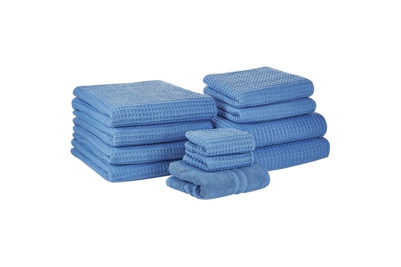 Pyyhe Areora 11:n sarja Sininen - Sininen - Kodintekstiilit & matot - Kylpyhuonetekstiilit - Pyyhe