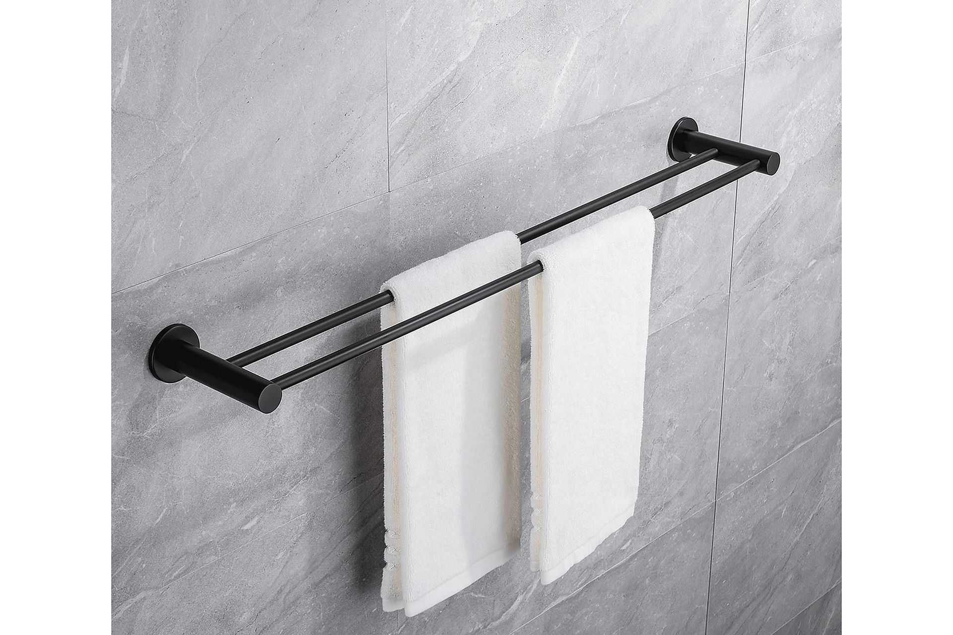 Pyyhetanko Bathlife Avlasta 60 cm Tupla - Mattamusta - Talo & remontointi - Keittiö & kylpyhuone - Kylpyhuone - Kylpyhuonetarvikkeet - Pyyheteline