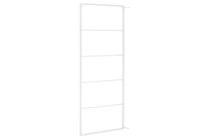 Pyyheteline valkoinen 45x10x115 cm teräs - Valkoinen - Talo & remontointi - Keittiö & kylpyhuone - Kylpyhuone - Kylpyhuonetarvikkeet - Pyyhetikkaat