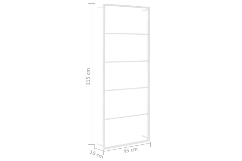 Pyyheteline valkoinen 45x10x115 cm teräs - Valkoinen - Talo & remontointi - Keittiö & kylpyhuone - Kylpyhuone - Kylpyhuonetarvikkeet - Pyyhetikkaat