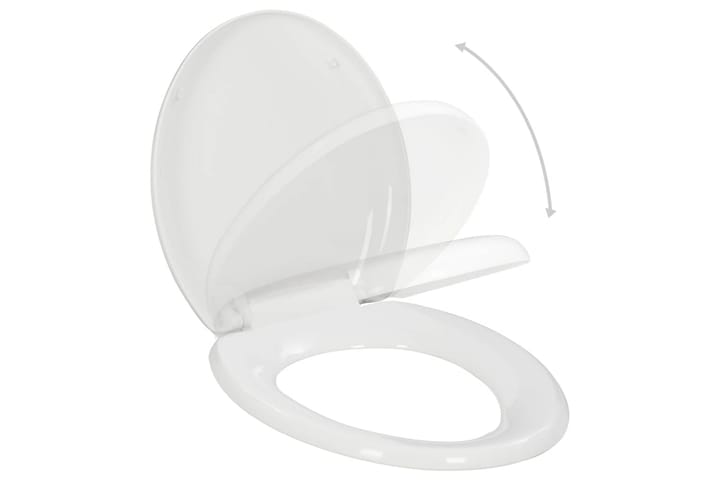 Soft-close WC-istuin pikakiinnityksellä valkoinen - Valkoinen - WC-istuimen kansi - Wc-istuimen kannet