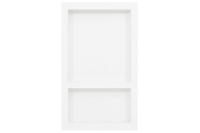 Suihkusyvennys 2 osastolla korkeakiilto valkoinen 41x69x9 cm - Valkoinen - Talo & remontointi - Keittiö & kylpyhuone - Kylpyhuone - Suihkutarvikkeet - Suihkuhyllyt & suihkukorit