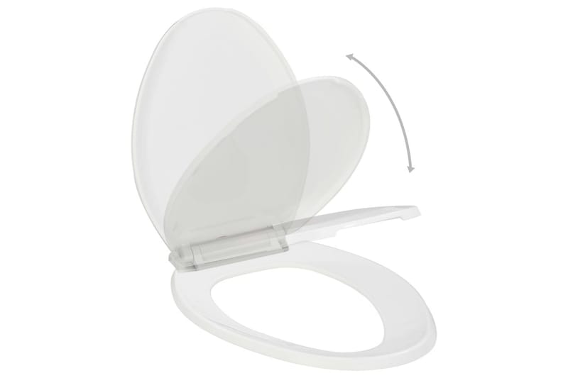 Soft-close WC-istuin pikakiinnityksellä valkoinen - Valkoinen - Talo & remontointi - Keittiö & kylpyhuone - Kylpyhuone - Kylpyhuonetarvikkeet - Wc-istuimen kannet