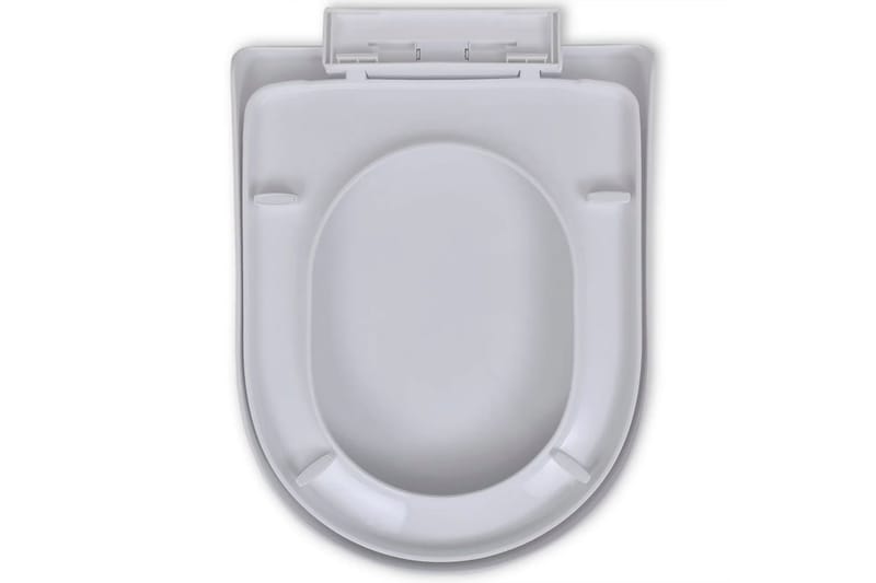 Valkoinen Soft Close WC-istuin Neliö - Valkoinen - Talo & remontointi - Keittiö & kylpyhuone - Kylpyhuone - Kylpyhuonetarvikkeet - Wc-istuimen kannet