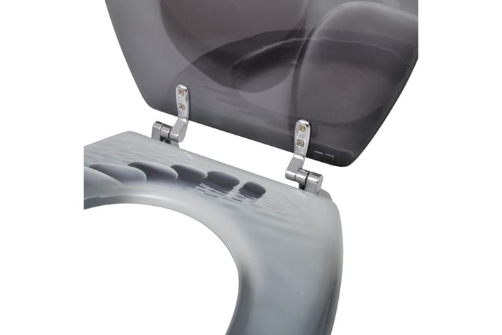 WC-istuimet hard-close kansilla 2 kpl MDF kivet - Monivärinen - WC-istuimen kansi - Wc-istuimen kannet