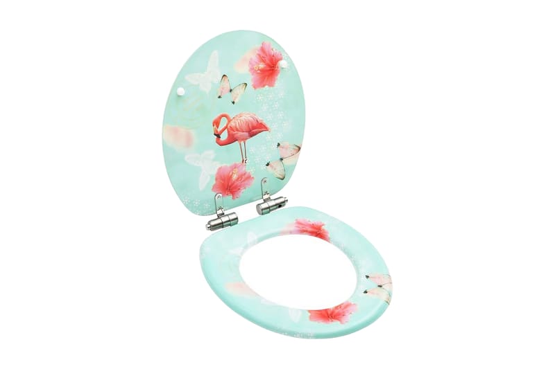 WC-istuimet soft close -kansilla 2 kpl MDF flamingokuosi - Talo & remontointi - Keittiö & kylpyhuone - Kylpyhuone - Kylpyhuonetarvikkeet - Wc-istuimen kannet