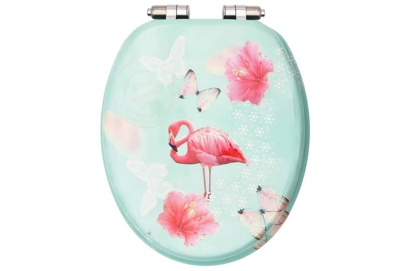 WC-istuimet soft close -kansilla 2 kpl MDF flamingokuosi - Talo & remontointi - Keittiö & kylpyhuone - Kylpyhuone - Kylpyhuonetarvikkeet - Wc-istuimen kannet