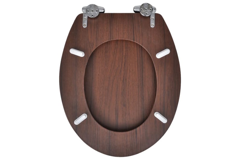 WC-istuimet soft-close kansilla 2 kpl MDF ruskea - Ruskea - Talo & remontointi - Keittiö & kylpyhuone - Kylpyhuone - Kylpyhuonetarvikkeet - Wc-istuimen kannet