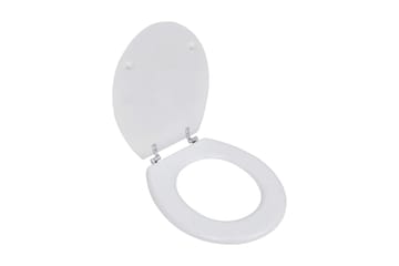 WC-istuimet soft-close kansilla 2 kpl MDF valkoinen - Valkoinen - Talo & remontointi - Keittiö & kylpyhuone - Kylpyhuone - Kylpyhuonetarvikkeet - Wc-istuimen kannet