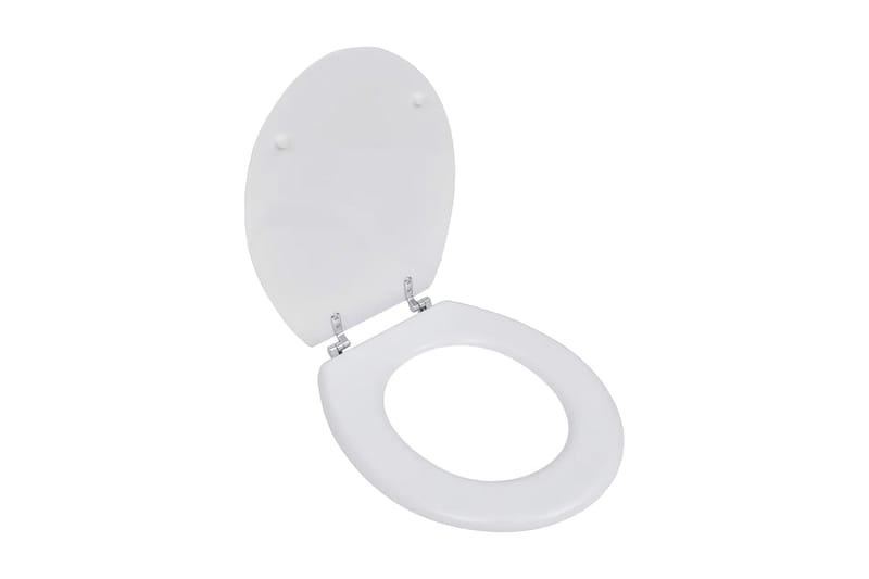 WC-istuimet soft-close kansilla 2 kpl MDF valkoinen - Valkoinen - WC-istuimen kansi - Wc-istuimen kannet