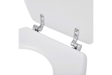 WC-istuimet soft-close kansilla 2 kpl MDF valkoinen - Valkoinen - Talo & remontointi - Keittiö & kylpyhuone - Kylpyhuone - Kylpyhuonetarvikkeet - Wc-istuimen kannet