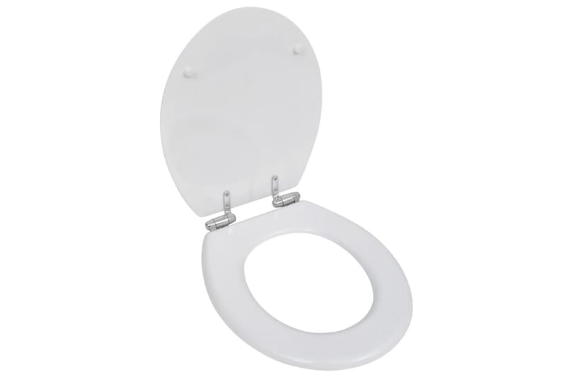 WC-istuimet soft-close kansilla 2 kpl MDF valkoinen - Valkoinen - WC-istuimen kansi - Wc-istuimen kannet