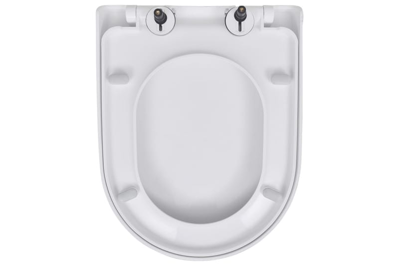 WC-istuimet soft-close kansilla 2 kpl muovi valkoinen - Talo & remontointi - Keittiö & kylpyhuone - Kylpyhuone - Kylpyhuonetarvikkeet - Wc-istuimen kannet