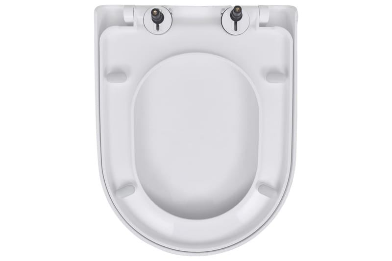 WC-istuimet soft-close kansilla 2 kpl muovi valkoinen - WC-istuimen kansi - Wc-istuimen kannet