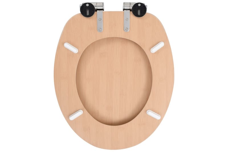 WC-istuin 2 kpl soft close kansilla MDF bambukuosi - Talo & remontointi - Keittiö & kylpyhuone - Kylpyhuone - Kylpyhuonetarvikkeet - Wc-istuimen kannet