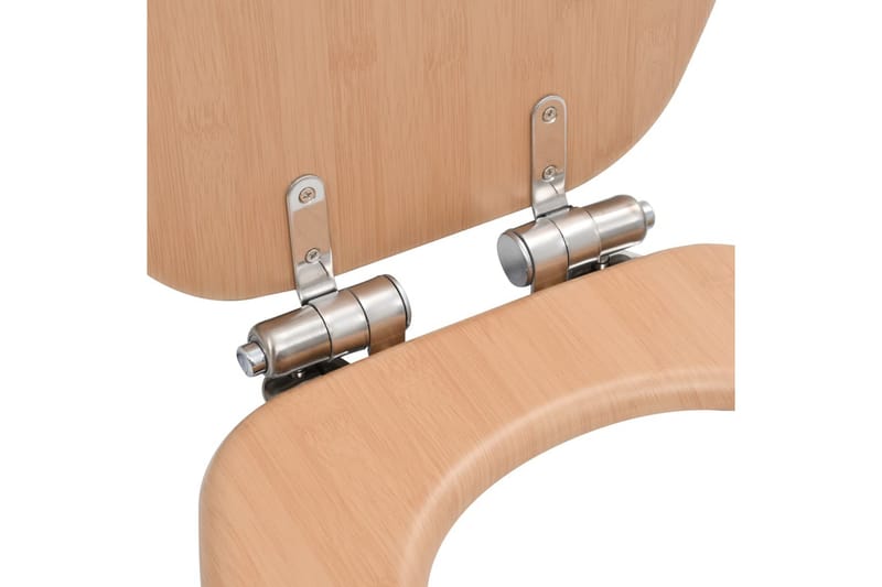 WC-istuin 2 kpl soft close kansilla MDF bambukuosi - Talo & remontointi - Keittiö & kylpyhuone - Kylpyhuone - Kylpyhuonetarvikkeet - Wc-istuimen kannet
