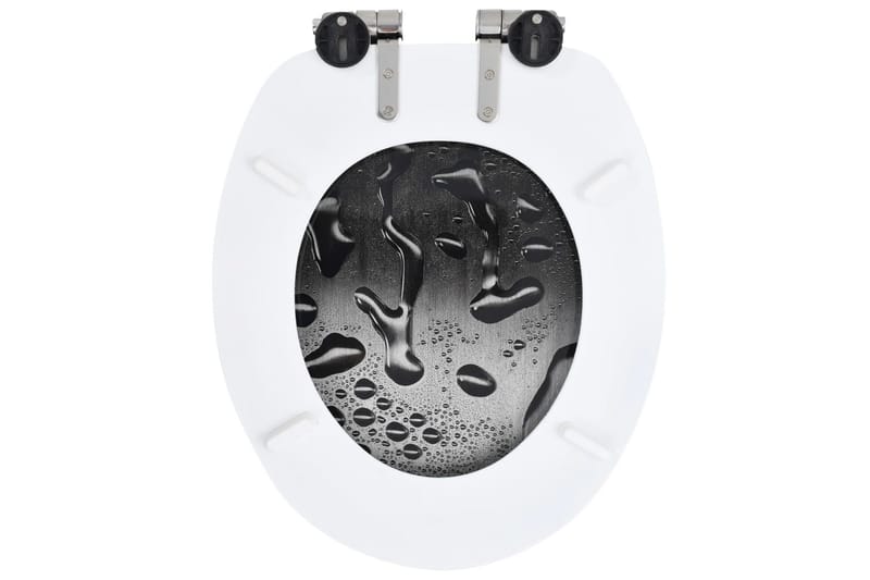 WC-istuin 2 kpl soft close kansilla MDF vesipisarakuosi - Talo & remontointi - Keittiö & kylpyhuone - Kylpyhuone - Kylpyhuonetarvikkeet - Wc-istuimen kannet