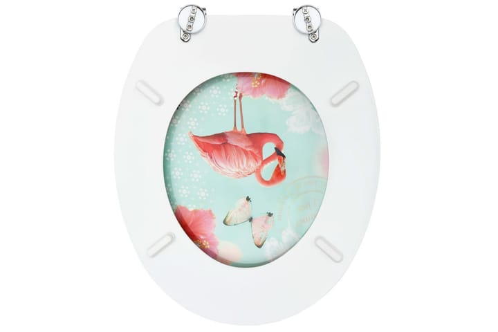 WC-istuin kannella MDF flamingokuosi - Monivärinen - WC-istuimen kansi - Wc-istuimen kannet