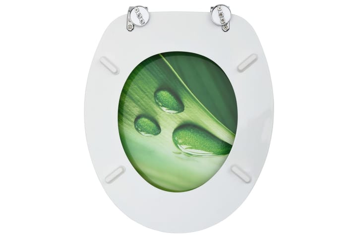 WC-istuin kannella MDF vihreä vesipisarakuosi - Vihreä - WC-istuimen kansi - Wc-istuimen kannet