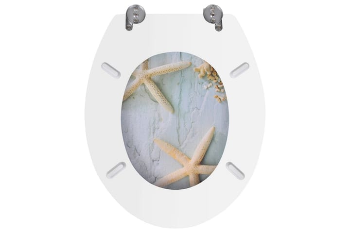 WC-istuin MDF kannella meritähtikuosi - Harmaa - WC-istuimen kansi - Wc-istuimen kannet