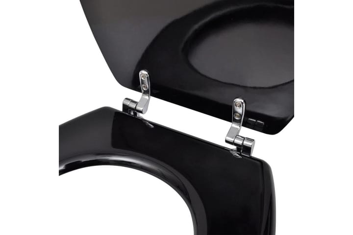 WC-istuin MDF kansi yksinkertainen muotoilu musta - Musta - WC-istuimen kansi - Wc-istuimen kannet