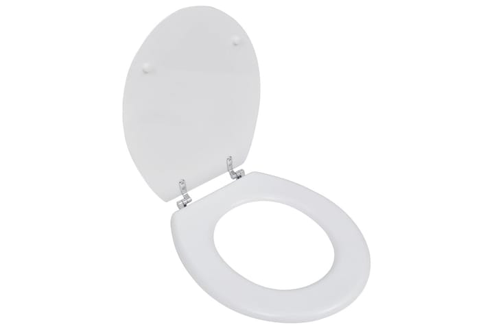 WC-istuin MDF yksinkertainen muotoilu valkoinen - Valkoinen - WC-istuimen kansi - Wc-istuimen kannet