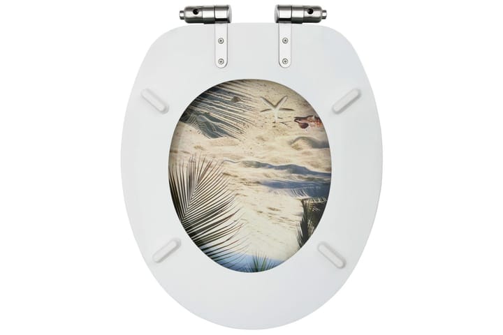 WC-istuin soft close -kannella MDF rantakuosi - Monivärinen - WC-istuimen kansi - Wc-istuimen kannet