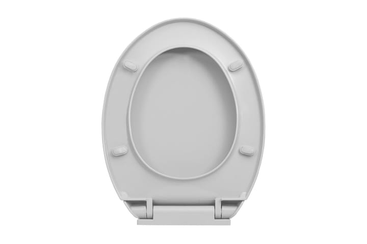 WC-istuin pehmeästi sulkeutuva vaaleanharmaa soikea - Harmaa - WC-istuimen kansi - Wc-istuimen kannet