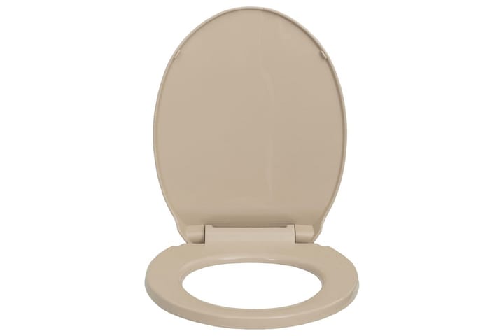 WC-istuin pehmeästi sulkeutuva beige soikea - Beige - WC-istuimen kansi - Wc-istuimen kannet