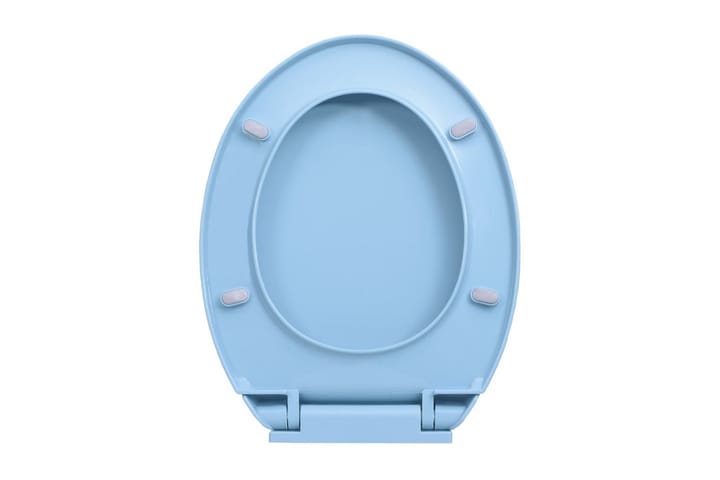 WC-istuin pehmeästi sulkeutuva pikakiinnitys sininen soikea - WC-istuimen kansi - Wc-istuimen kannet