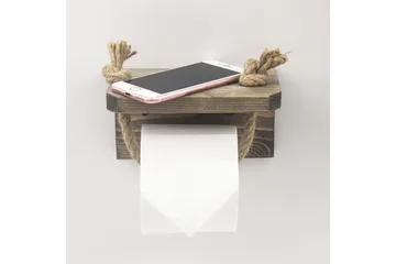 WC-paperiteline Denease 17 cm - Pähkinä - Talo & remontointi - Keittiö & kylpyhuone - Kylpyhuone - Kylpyhuonetarvikkeet - Wc-paperitelineet