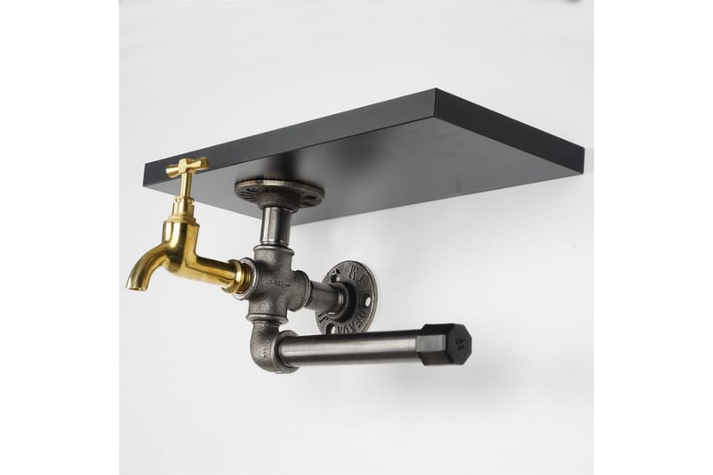 WC-paperiteline Borura 30x17 cm - Musta - Talo & remontointi - Keittiö & kylpyhuone - Kylpyhuone - Kylpyhuonetarvikkeet