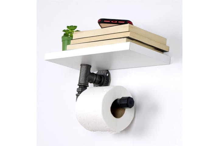 WC-paperiteline Borura 30x12 cm - Valkoinen - Kylpyhuonetarvikkeet - Wc-paperitelineet