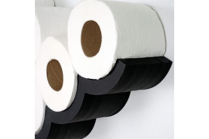 WC-paperiteline Pendro 62x9 cm - Musta - Kylpyhuonetarvikkeet - Wc-paperitelineet