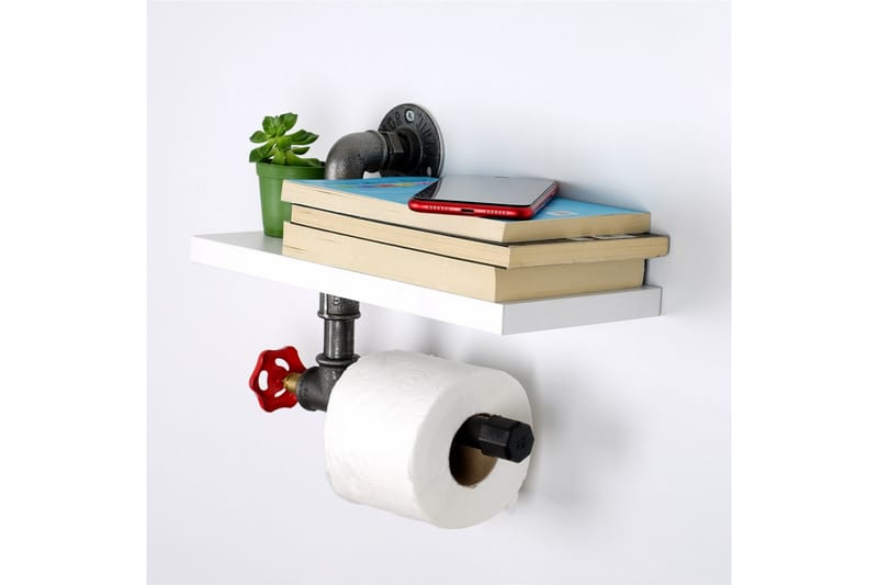 WC-paperiteline Borura 30x14 cm - Valkoinen - Talo & remontointi - Keittiö & kylpyhuone - Kylpyhuone - Kylpyhuonetarvikkeet