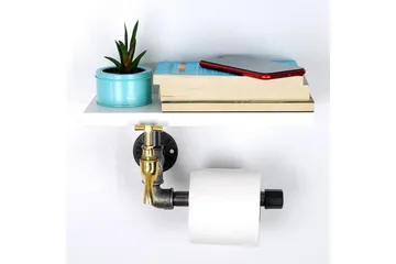 WC-paperiteline Borura 30x17 cm - Valkoinen - Talo & remontointi - Keittiö & kylpyhuone - Kylpyhuone - Kylpyhuonetarvikkeet